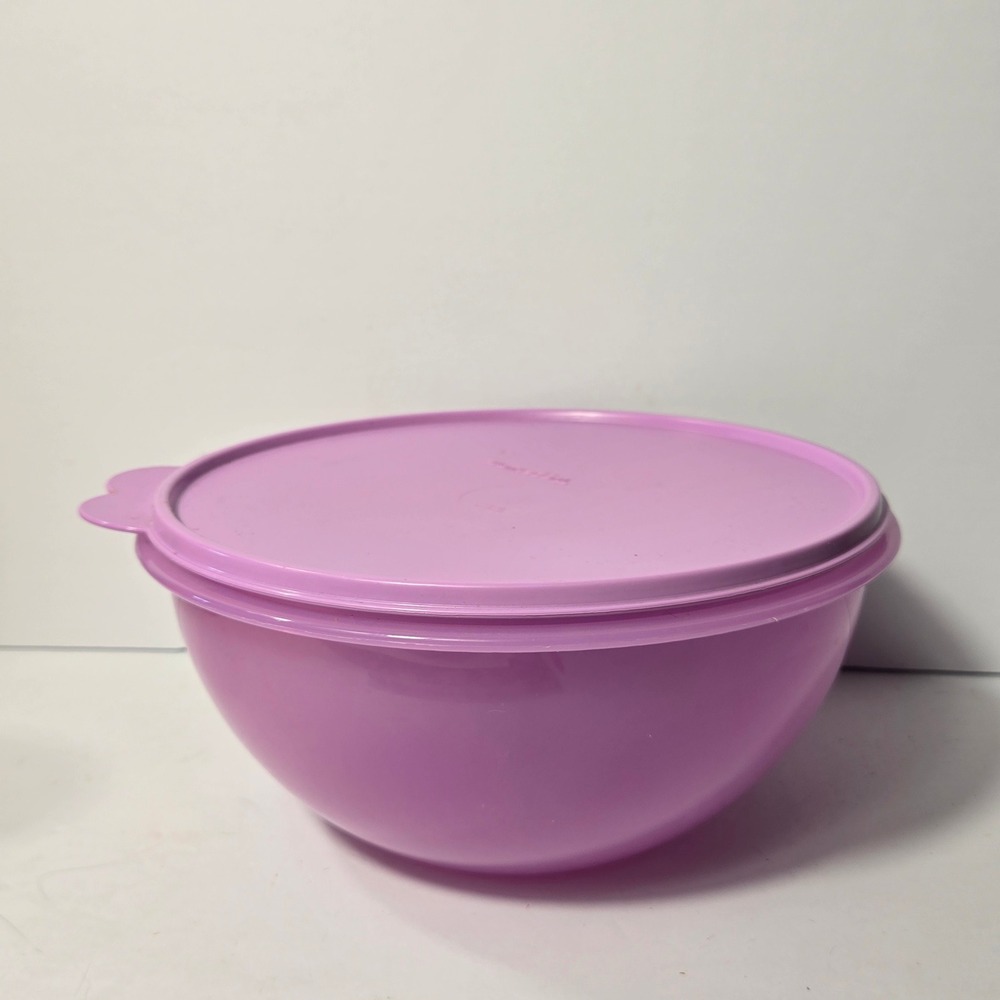 Tupperware Thatsa Bowl 12 Cup 3L Purple Mixing Bowl with Lid 2518A-1